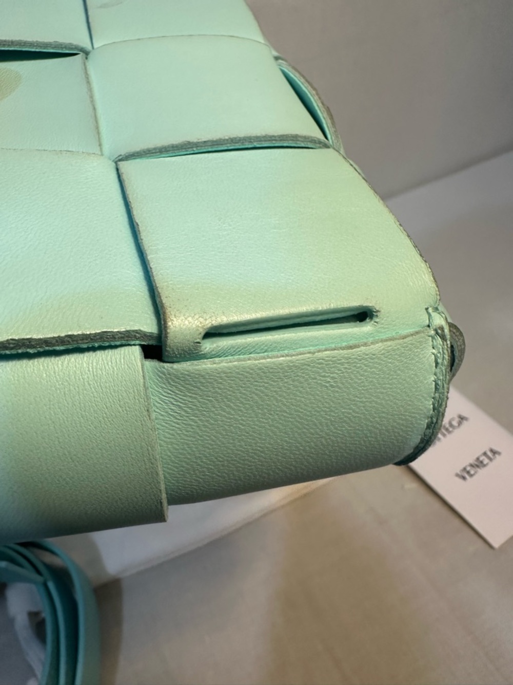 Bottega Veneta Belt Bag - Entrupy Authentication - Blue Nappa Leather - Picture 8 of 13
